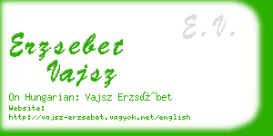 erzsebet vajsz business card